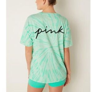 VS PINK Mint Tie-Dye Pajama Set